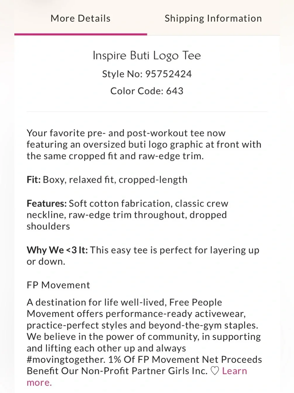 Free People Movement Inspire Buti Logo Tee - Picture 4 of 8